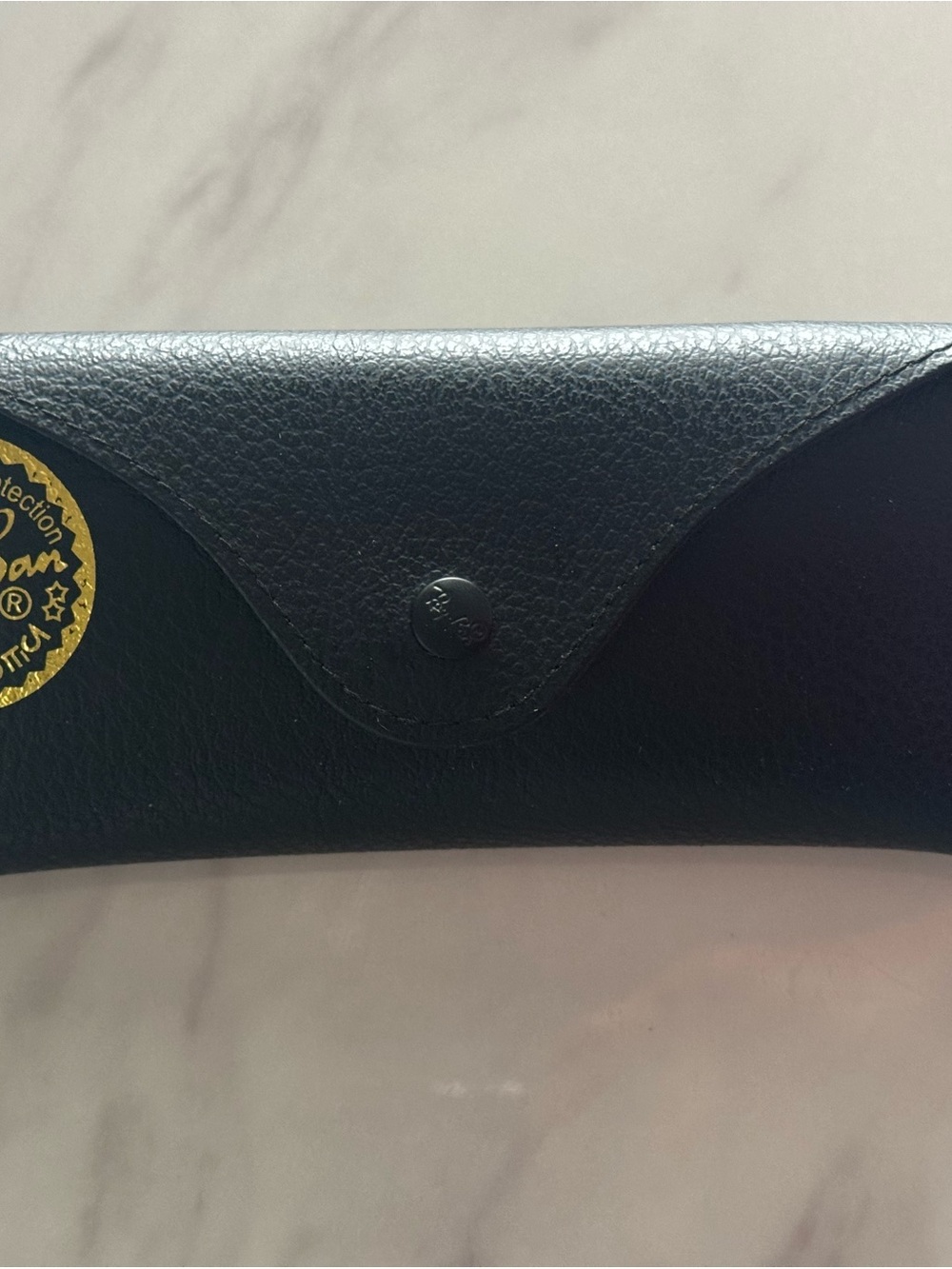 Ray-Ban Black & Gold Clubmaster Sunglasses With Blue Mirror lenses.Sunglass Case - Picture 4 of 4